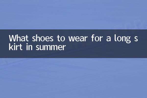 Welche Schuhe für einen langen Rock im Sommer tragen
