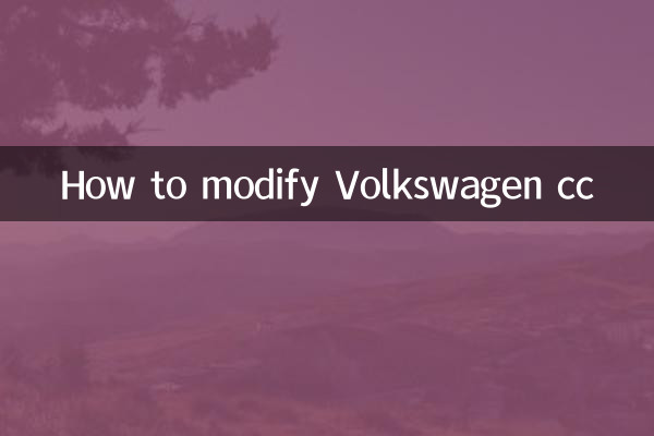 So modifizieren Sie Volkswagen CC