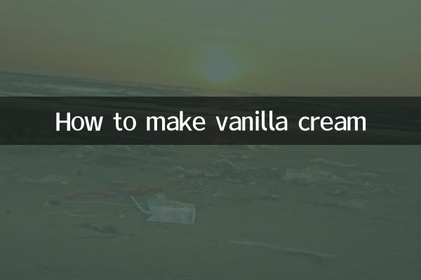 Wie man Vanillecreme macht