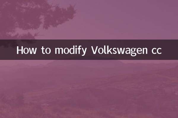 So modifizieren Sie Volkswagen CC
