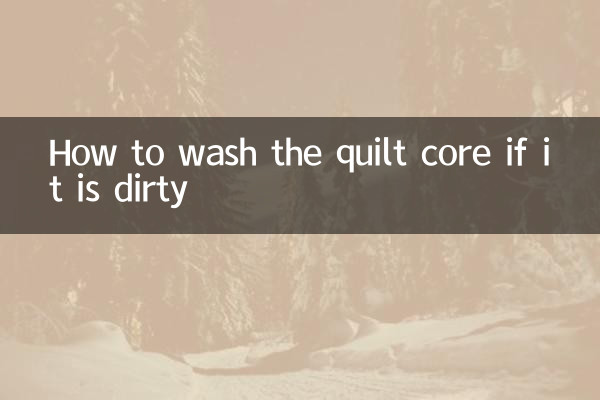 How to wash the quilt core if it is dirty