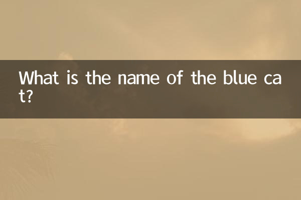 Qual é o nome do gato azul?