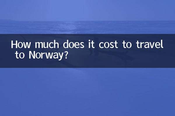 Combien coûte un voyage en Norvège ?