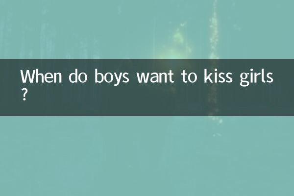 When do boys want to kiss girls?