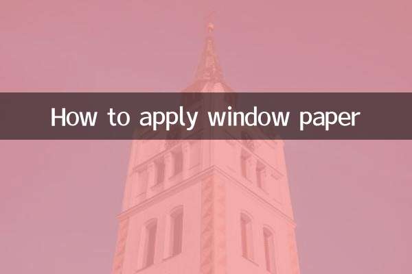 How to apply window paper