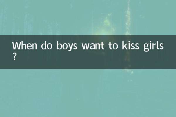 When do boys want to kiss girls?