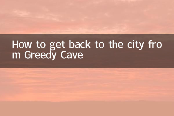 Como voltar para a cidade saindo da Caverna Ganancioso
