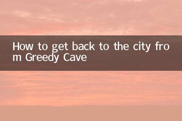 Como voltar para a cidade saindo da Caverna Ganancioso