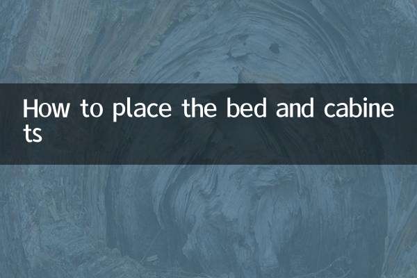 Cómo colocar la cama y los armarios.