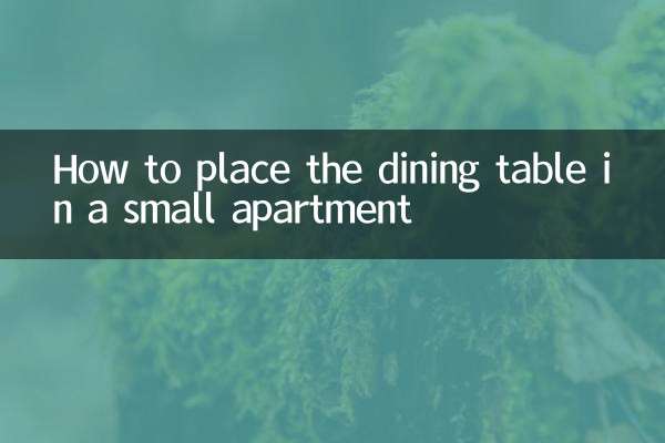 एक छोटे से अपार्टमेंट में डाइनिंग टेबल कैसे रखें