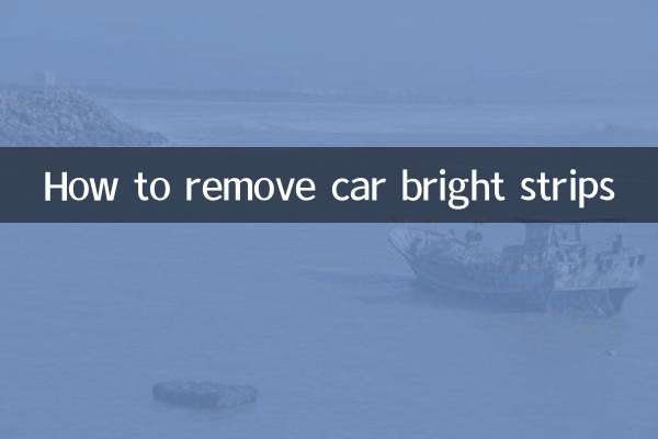 Come rimuovere le strisce luminose dell'auto