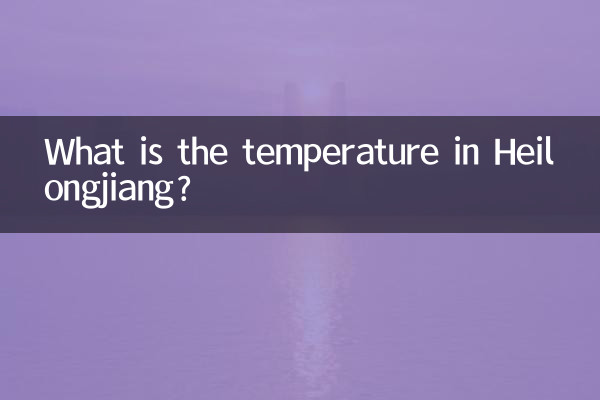 Wie ist die Temperatur in Heilongjiang?