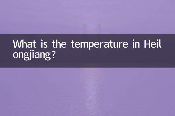 Wie ist die Temperatur in Heilongjiang?