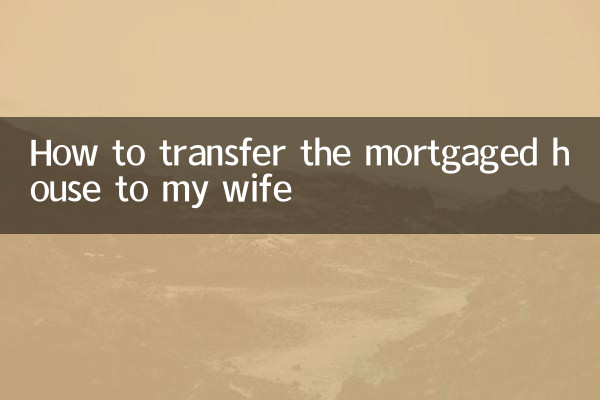 How to transfer the mortgaged house to my wife