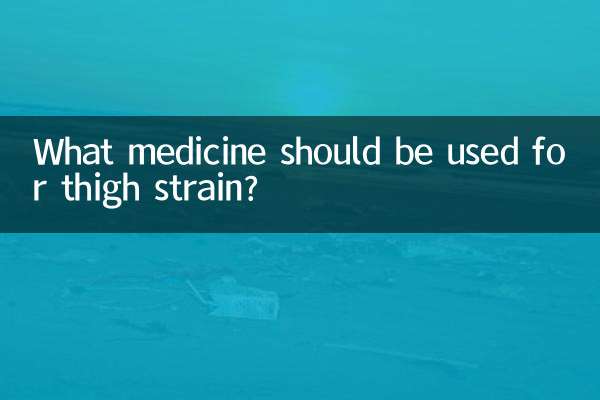 Welche Medikamente sollten bei Oberschenkelzerrung eingesetzt werden?