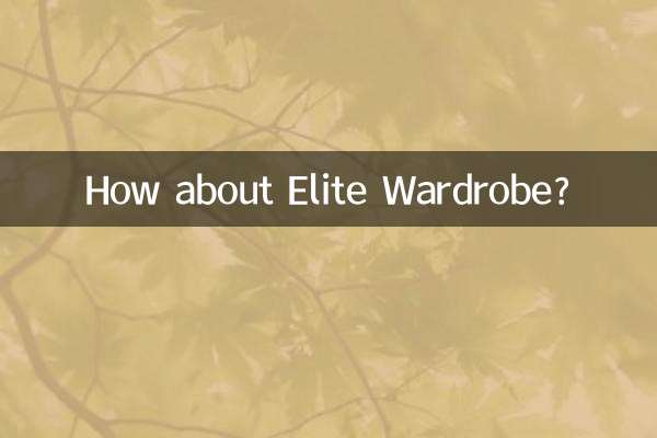 एलीट वॉर्डरोब के बारे में क्या ख्याल है?