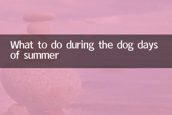 Was tun während der Hundetage im Sommer?