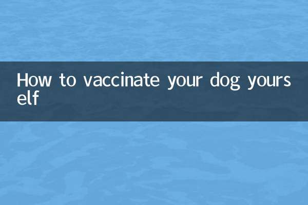 How to vaccinate your dog yourself