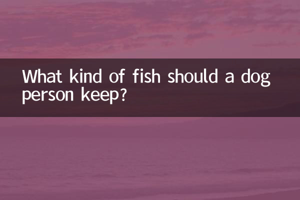 What kind of fish should a dog person keep?