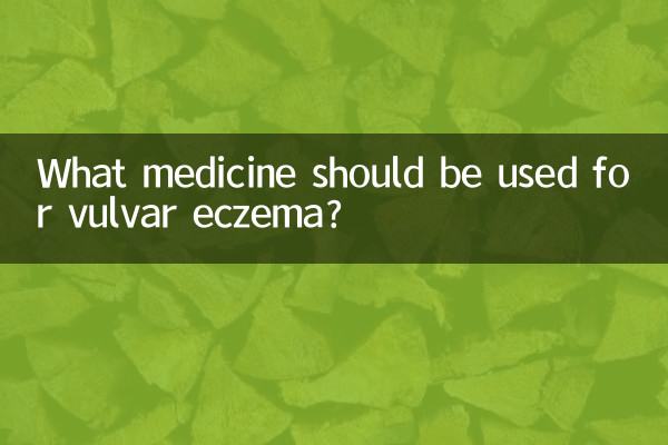 What medicine should be used for vulvar eczema?