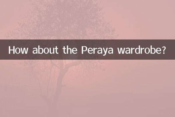 Et la garde-robe Peraya ?