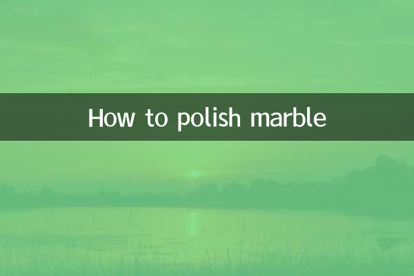 Comment polir le marbre