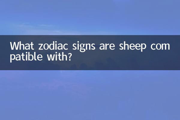 What zodiac signs are sheep compatible with?