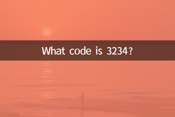 Che codice è 3234?