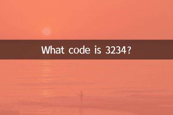 Quel est le code 3234 ?