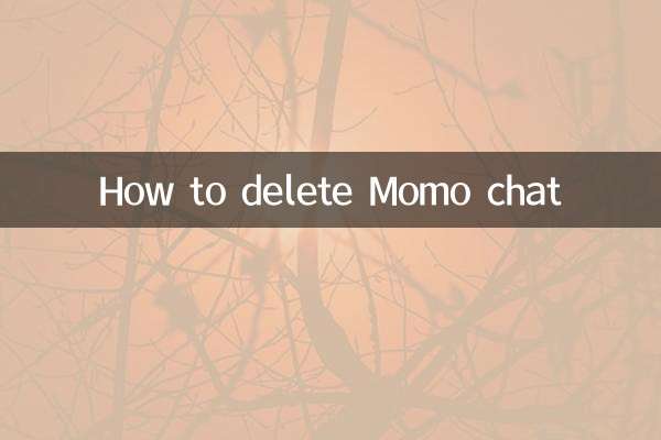 Momoチャットを削除する方法