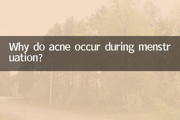 なぜ生理中にニキビができてしまうのでしょうか？