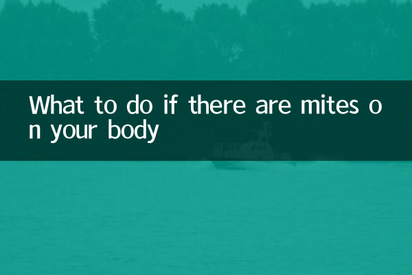 Cosa fare se ci sono acari sul tuo corpo