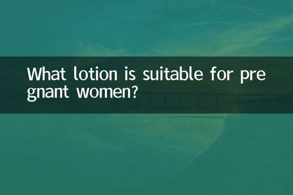 Welche Lotion ist für Schwangere geeignet?
