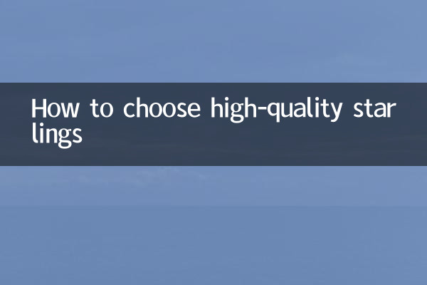 Comment choisir des étourneaux de haute qualité