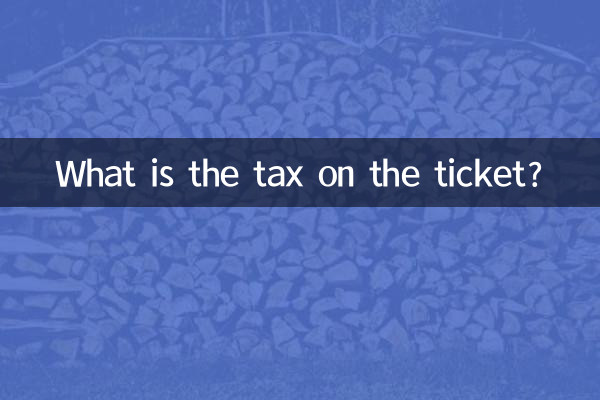 Quelle est la taxe sur le billet ?