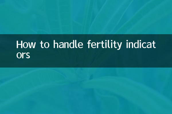 Comment gérer les indicateurs de fertilité