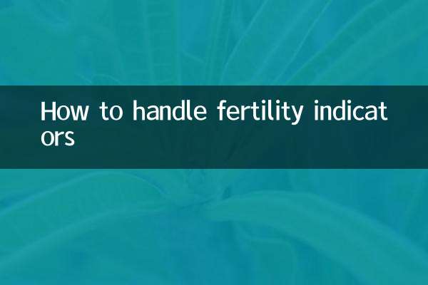 Comment gérer les indicateurs de fertilité