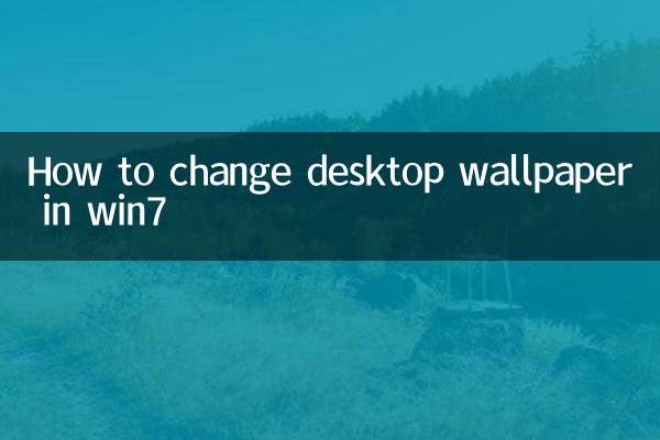 win7でデスクトップの壁紙を変更する方法