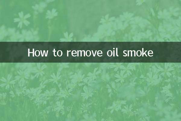 Como remover fumaça de óleo