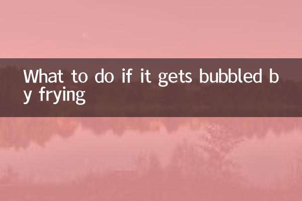 Qué hacer si se burbujea al freír