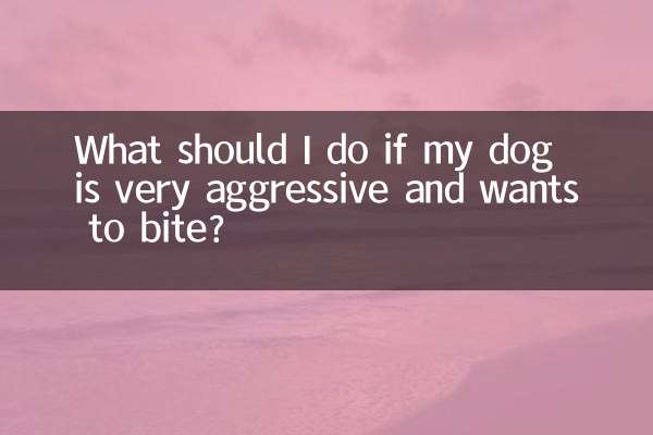 狗狗很兇要咬人怎麼辦