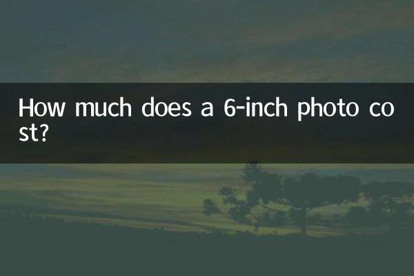 Quanto custa uma foto de 6 polegadas?