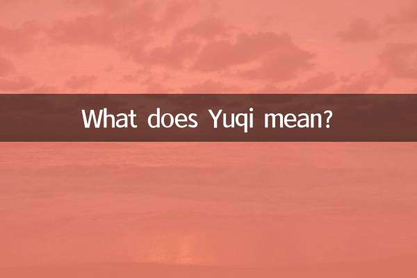 Cosa significa Yuqi?