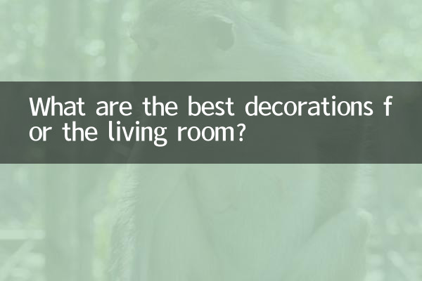 Quelles sont les meilleures décorations pour le salon ?