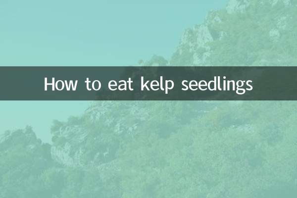 Cómo comer plántulas de algas marinas