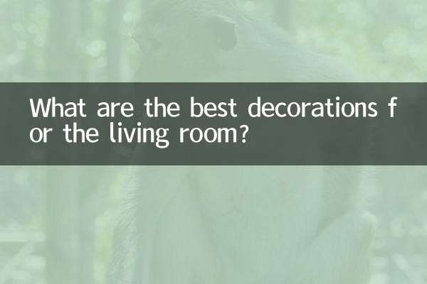 Quelles sont les meilleures décorations pour le salon ?