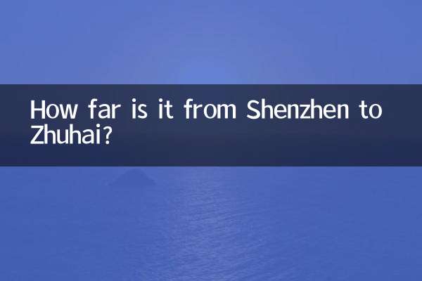 ¿A cuánta distancia está Shenzhen de Zhuhai?