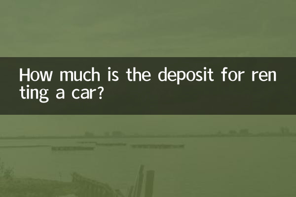 Quel est le montant de la caution pour la location d'une voiture ?