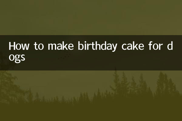 How to make birthday cake for dogs