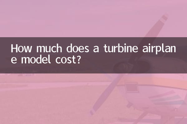 How much does a turbine airplane model cost?
